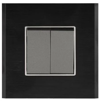 Crabtree Signia Grande Charcoal Black Metal Outer Plate
