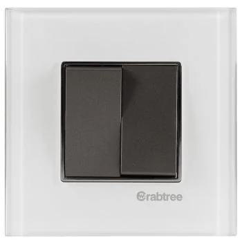 Crabtree Signia Grande Igloo White Glass Outer Plate