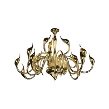 Jaquar 18 LT Meta Swan with Matt gold finishing Ceiling Light (DCH-GLD-MX809818A)