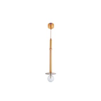 Jaquar 1 Light Diamond Cut style Glass with Antique Brass finishing Pendant