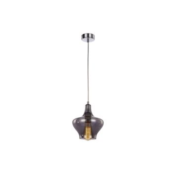 Jaquar 1 LT Smoky Glass with Chrome finishing Pendant  (DPN-CHR-MD150031291B)