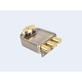 Europa Main Door Lock (AB) Antique Brass 8123