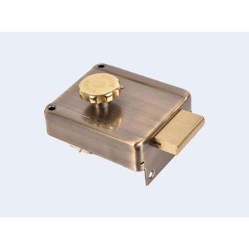 Europa Night Latch (AB) Antique Brass 8110