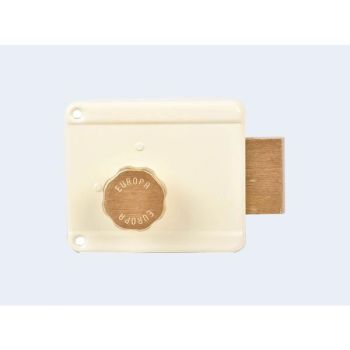 Europa Night Latch (IV) Ivory 6110