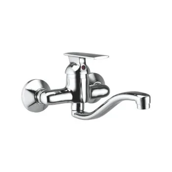 Cera Titanium Single Lever Sink Mixer Wall Mounted F1003531