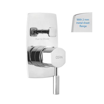 Cera Gayle High Flow Single Lever Concealed Diverter With 2 Mm Sheet Flange F1014722