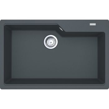 Franke UBG 610-78 Quartz Single Bowl Kitchen Sink with Tap Hole Onyx Black