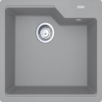 Franke UBG 610-56 Quartz Single Bowl Kitchen Sink Stone Grey with Tap Hole 560x500mm