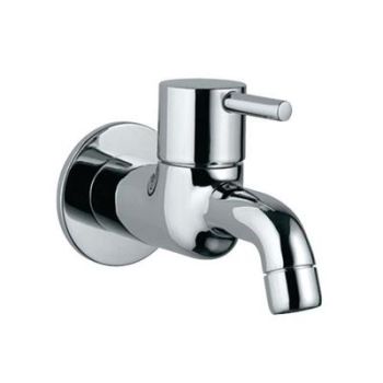 Jaquar Florentine Bib Cock (Straight Line Model) With Wall Flange