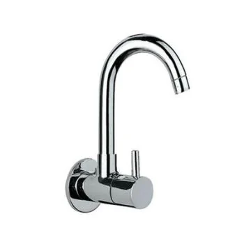 Jaquar Florentine Sink Cock With Regular Swinging Spout (Wall Mounted Model) With Wall Flange