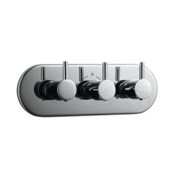 Jaquar Florentine Concealed 4-Way Divertor Set With Hot & Cold Concealed Stop Cock With Built-In Non-Return Valves (Composite One Piece Body)