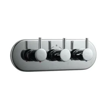 Jaquar Florentine Concealed 4-Way Divertor Set With Hot & Cold Concealed Stop Cock With Built-In Non-Return Valves (Composite One Piece Body)