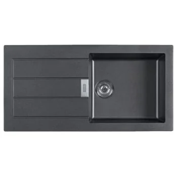 Franke Tectonite 611 1000x500 Carbon Black Kitchen Sink