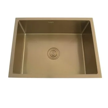 Futura Hand Carved Colored Single Bowl Kitchen Sink - 18 X 16