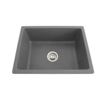 Futura Natural Quartz Single Bowl Kitchen Sink 18 x 16"