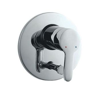Jaquar Fusion Single Lever Exposed Parts Kit Of Divertor Consisting Of Operating Lever, Wall Flange (With Seals) & Button Only