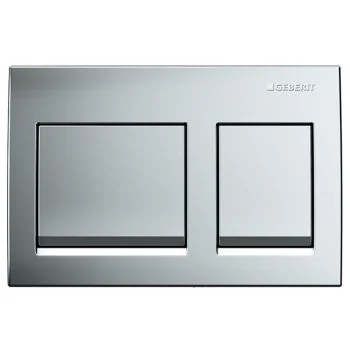 Geberit Alpha 25 Actuator Plate Square Matt Chrome 115.045.46.3