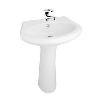 Hindware Ariel  Pedestal Basin Starwhite (10100 + 11003)