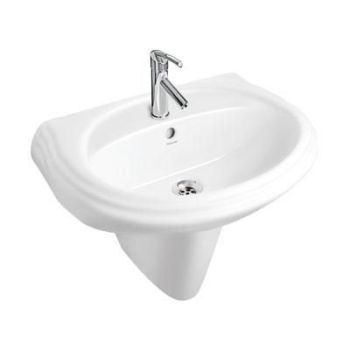 Hindware Delta  Pedestal Basin Starwhite (10010 + 11027)