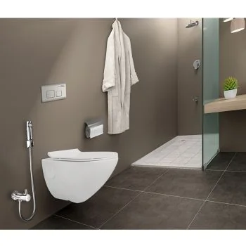 Hindware Elegance Aura Rimless Wall Mounted Closet 520 x 370 x 360 mm Star White (92672)