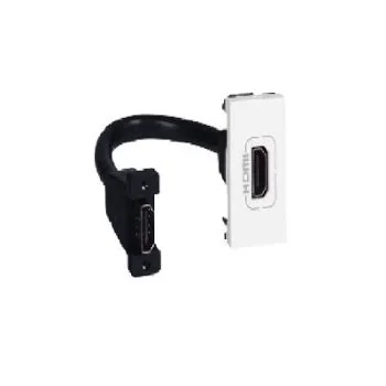 Legrand Myrius Preterminated HDMI Socket 1M White
