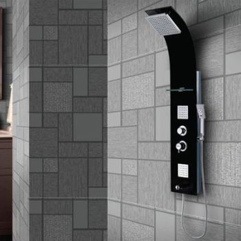 Jaquar Glassy Black Showel Panel JPL-BLK-ST86112