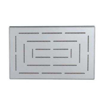 Jaquar Maze Overhead Shower 190X295Mm Rectangular Shape Single Flow  (Body & Face Plate Stainless Steel With Chrome Finish) With Rubit Cleaning System