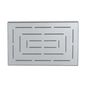 Jaquar Maze Overhead Shower 190X295Mm Rectangular Shape Single Flow  (Body & Face Plate Stainless Steel With Chrome Finish) With Rubit Cleaning System