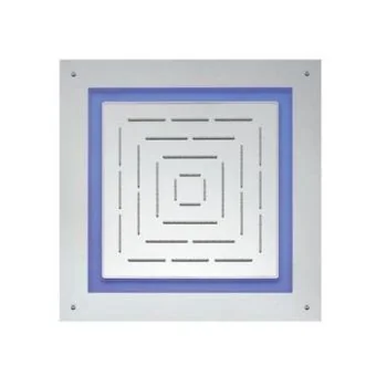 Jaquar Maze Prime Square Shape Single Function Shower 450 X 450Mm Aisi 304 Stainless Steel In Chrome Finish With Rgb Led Light Remote Control