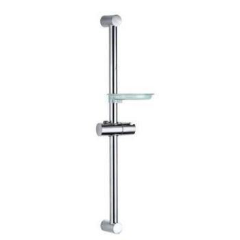 Jaquar Sliding Rail 24Mm & 600Mm Long Round Shape With Hand Shower Holder & Soap Dish