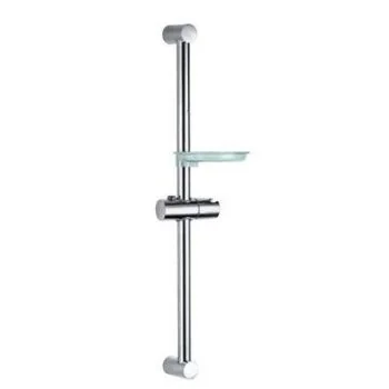 Jaquar Sliding Rail 24Mm & 600Mm Long Round Shape With Hand Shower Holder & Soap Dish