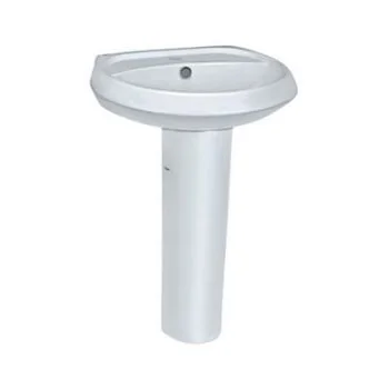 Jaquar Solo Wall Hung Basin With Full Pedestal (SLS-WHT-6801 + SLS-WHT-6301)