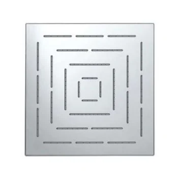 Jaquar Maze Overhead Shower 240X240Mm Square Shape Single Flow (Body & Face Plate Stainless Steel With Chrome Finish) With Rubit Cleaning System