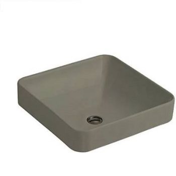 Kohler Forefront Square Vessel Lavatory Without Faucet Hole Cashmere (K-2661In-K4)