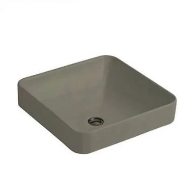 Kohler Forefront Square Vessel Lavatory Without Faucet Hole Cashmere (K-2661In-K4)
