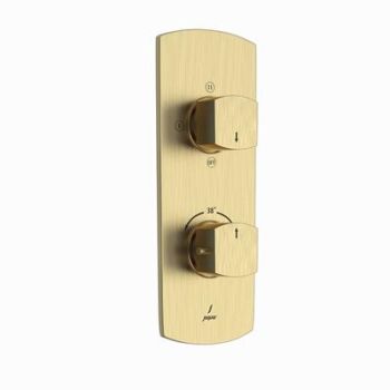 Jaquar Kubix Prime Aquamax Concealed Thermostatic Shower Mixer With 3Way Diverter Antique Bronze