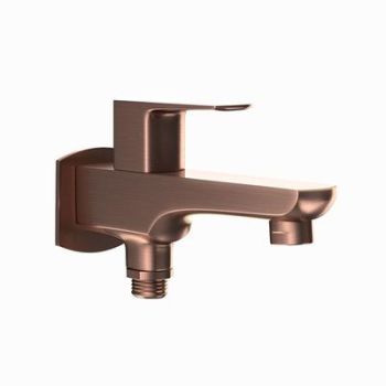 Jaquar Kubix Prime 2 Way Bib Cock With Wall Flange Antique Copper