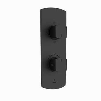 Jaquar Kubix Prime Aquamax Concealed Thermostatic Shower Mixer With 3Way Diverter Black Matt