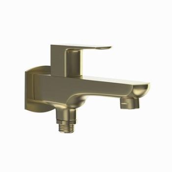 Jaquar Kubix Prime 2 Way Bib Cock With Wall Flange Dust Gold