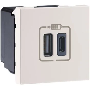Legrand Myrius USB Charger 3000 MA 2 Mod Type A & C White