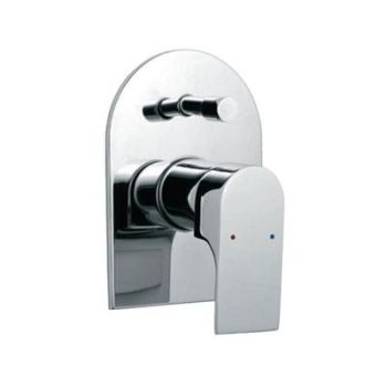 Jaquar Lyric Single Lever Exposed Parts Kit Of Divertor Consisting Of Operating Lever, Wall Flange (With Seals) & Button Only