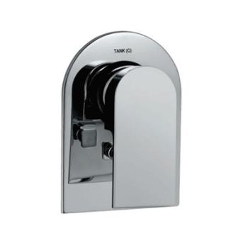 Jaquar Lyric Single Lever 3-Inlet Divertor Exposed Parts Kit Consisting Of Operating Lever, Wall Flange & Button Only