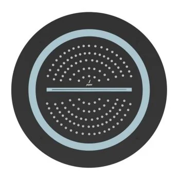 Jaquar Duoflo Shower Rain & Waterfall 450 mm Round Black Matt OHS-BLM-1677