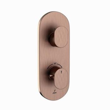 Jaquar Opal Prime Aquamax Thermostatic Shower Mixer With 2Way Diverter  Antique Copper