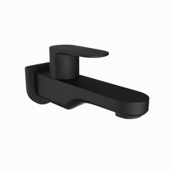 Jaquar Opal Prime Bib Cock With Wall Flange Black Matt