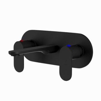 Jaquar Opal Prime Two Concealed Stop Cocks With Basin Spout (Composite One Piece Body) Black Matt