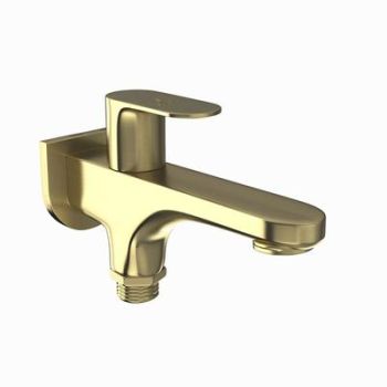 Jaquar Opal Prime 2 Way Bib Cock With Wall Flange Dust Gold