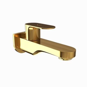 Jaquar Opal Prime Bib Cock With Wall Flange Full Gold