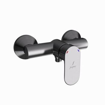 Jaquar Opal Prime Single Lever Exposed Shower Mixer For Connection To Hand Shower With Connecting Legs & Wall Flanges Stainless Steel