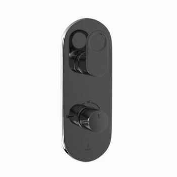 Jaquar Ornamix Prime Aquamax Thermostatic Shower Mixer  Black Chrome
